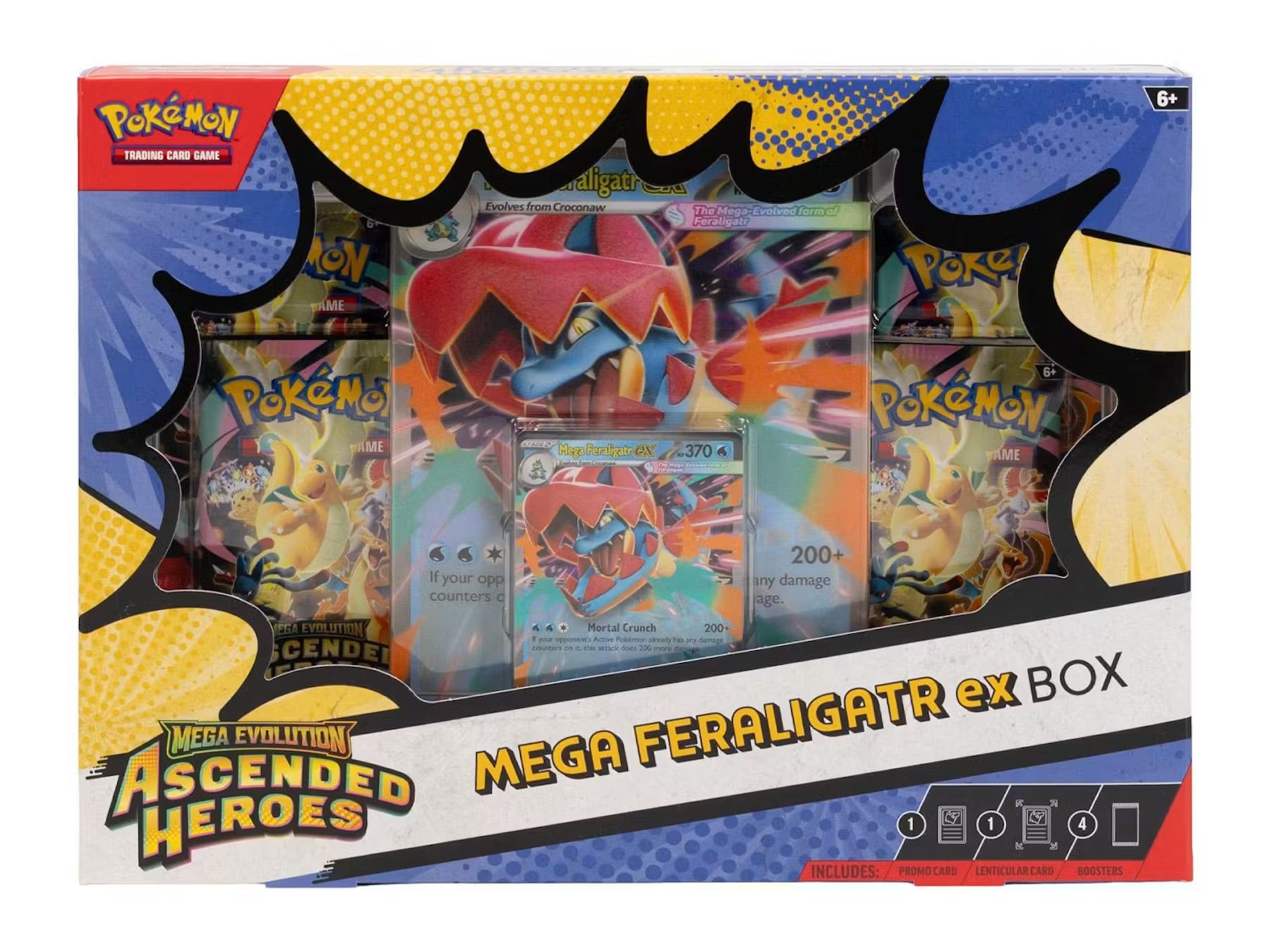 Pokemon Mega Evolution: Ascended Heroes Mega Meganium/Emboar/Feraligatr ex Box