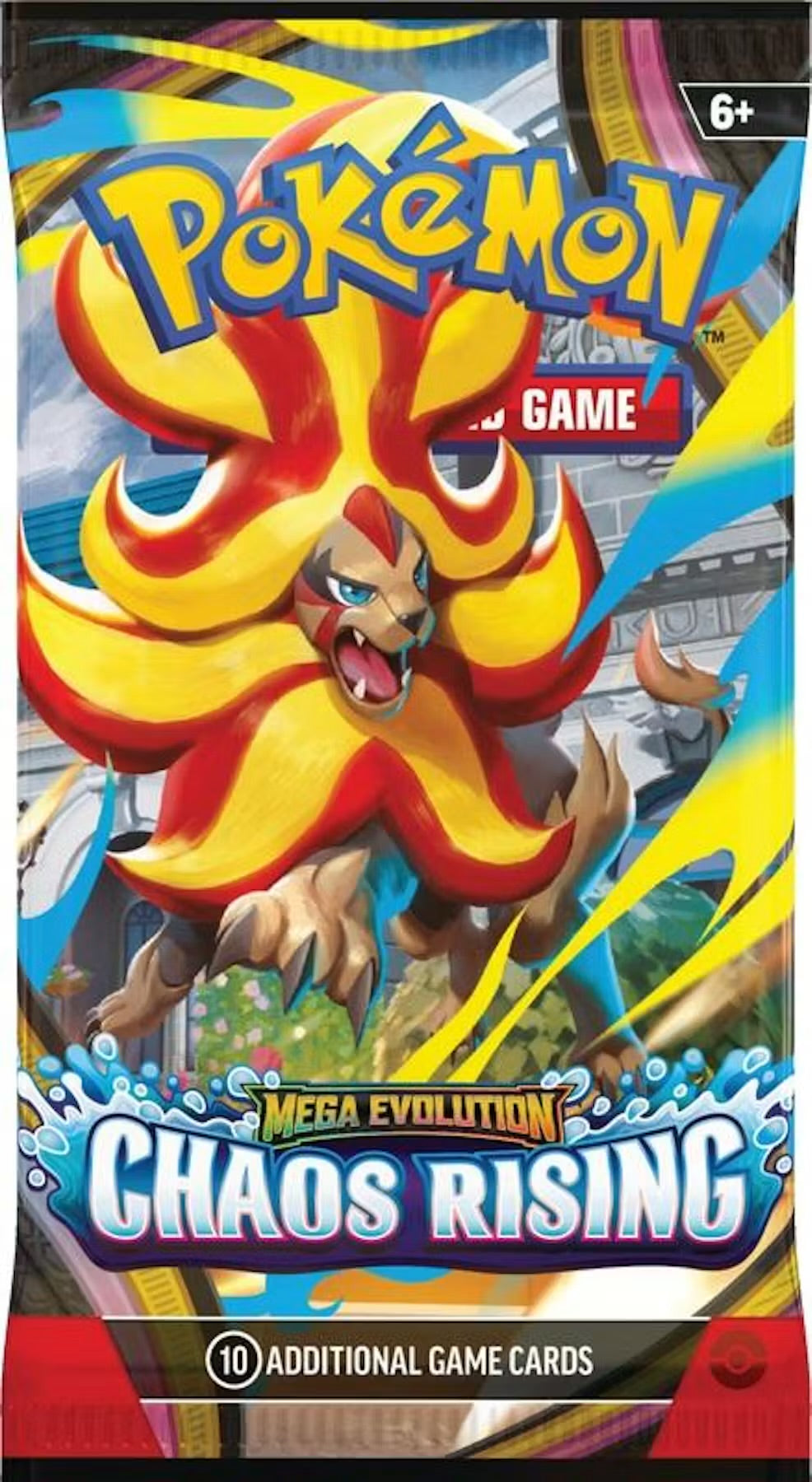 Pokemon Mega Evolution: Chaos Rising 6-Pack Booster 25-Bundle Case
