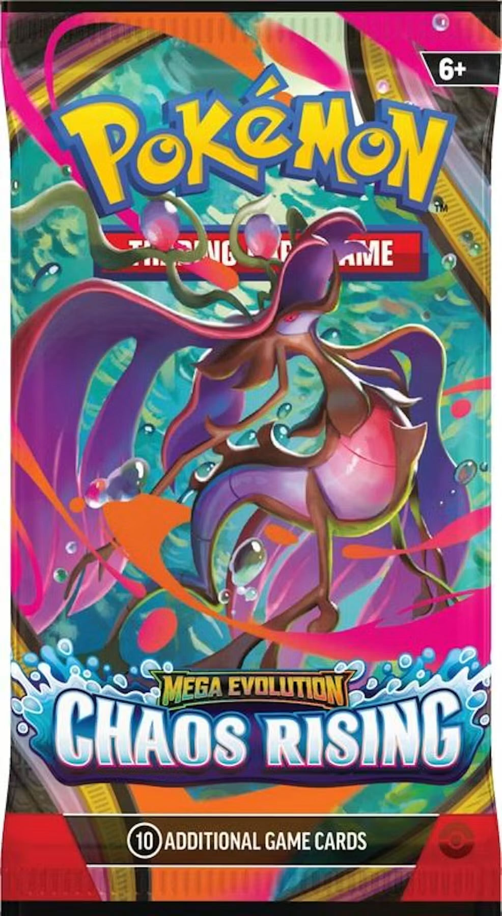Pokemon Mega Evolution: Chaos Rising 6-Pack Booster 25-Bundle Case