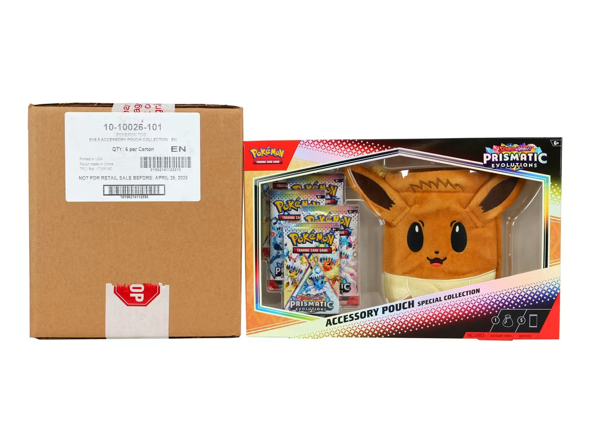 Pokemon Scarlet & Violet: Prismatic Evolutions Accessory Pouch Special Collection 6-Box Case