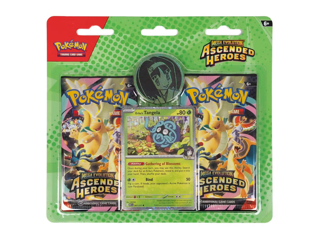 Pokemon Mega Evolution: Ascended Heroes Erika/Larry 2-Pack Blister Case (24 Ct.)