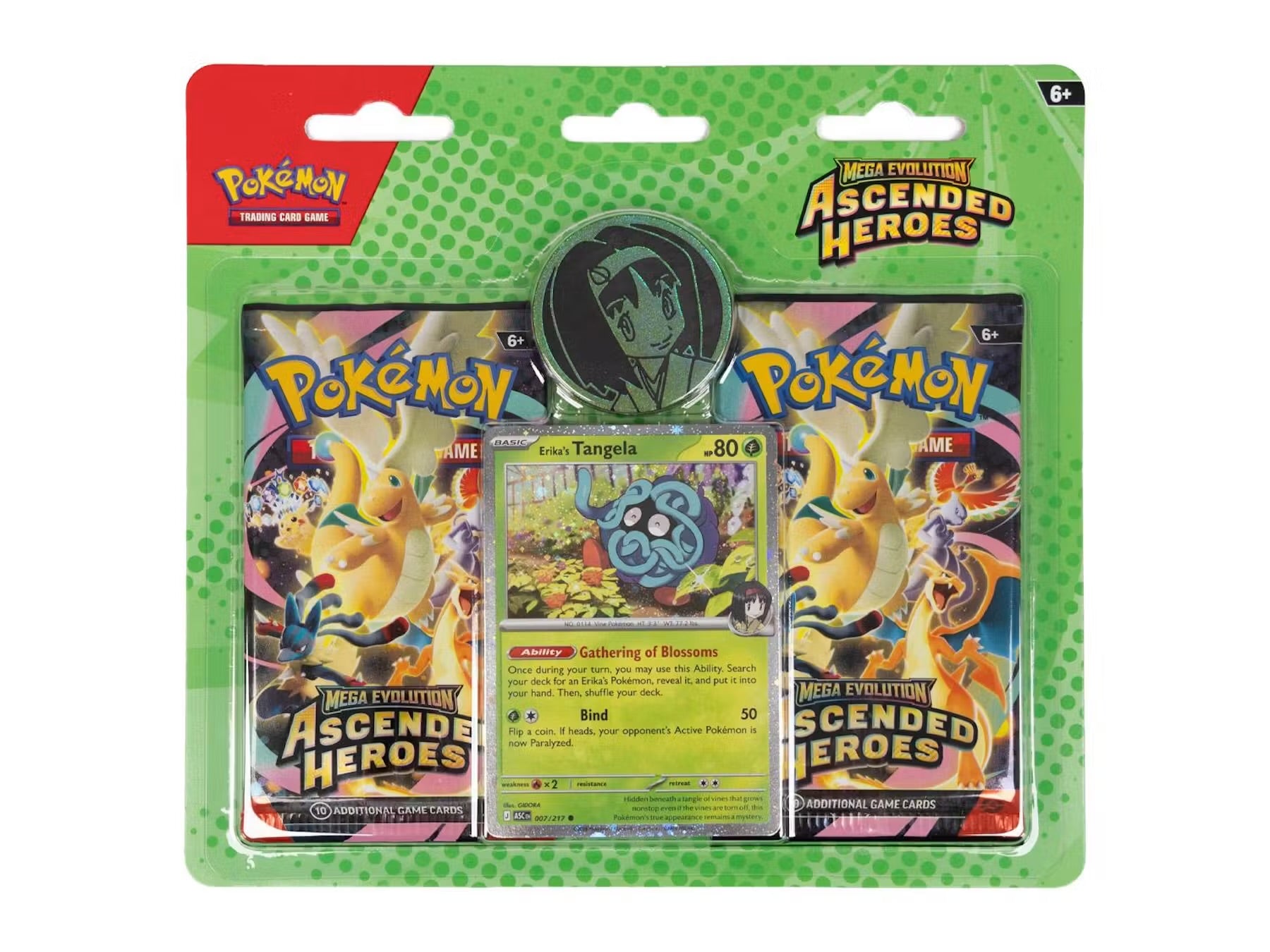 Pokemon Mega Evolution: Ascended Heroes Erika/Larry 2-Pack Blister Case (24 Ct.)