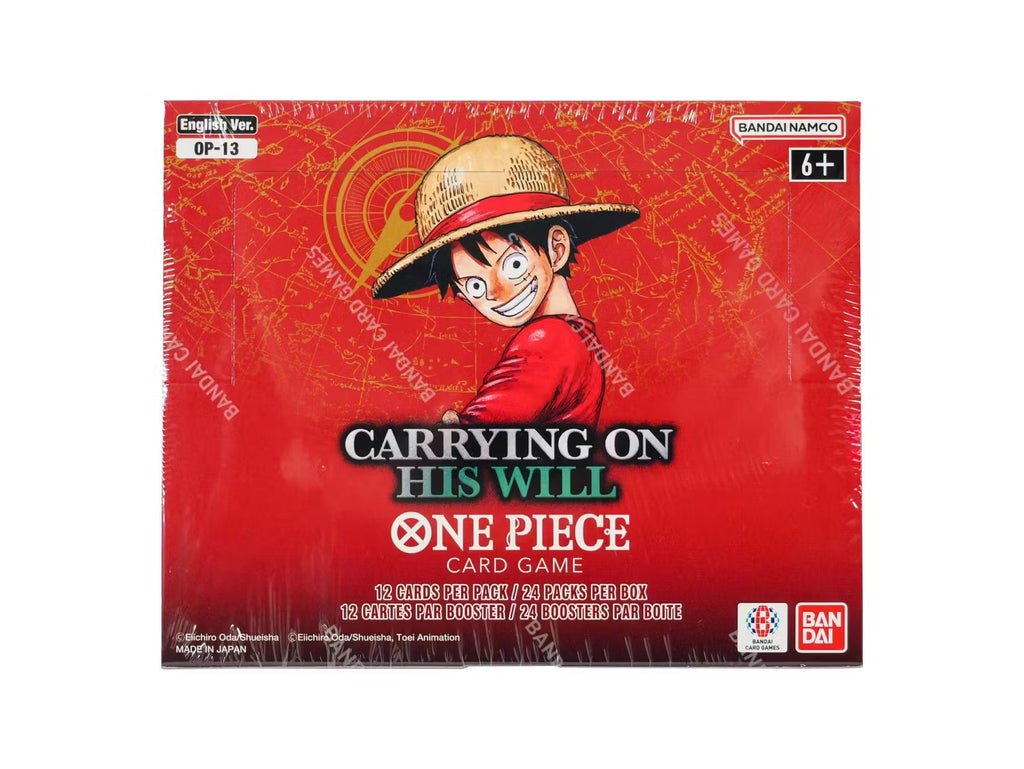 One Piece TCG: Carrying On His Will (OP-13) Booster 12-Box Case