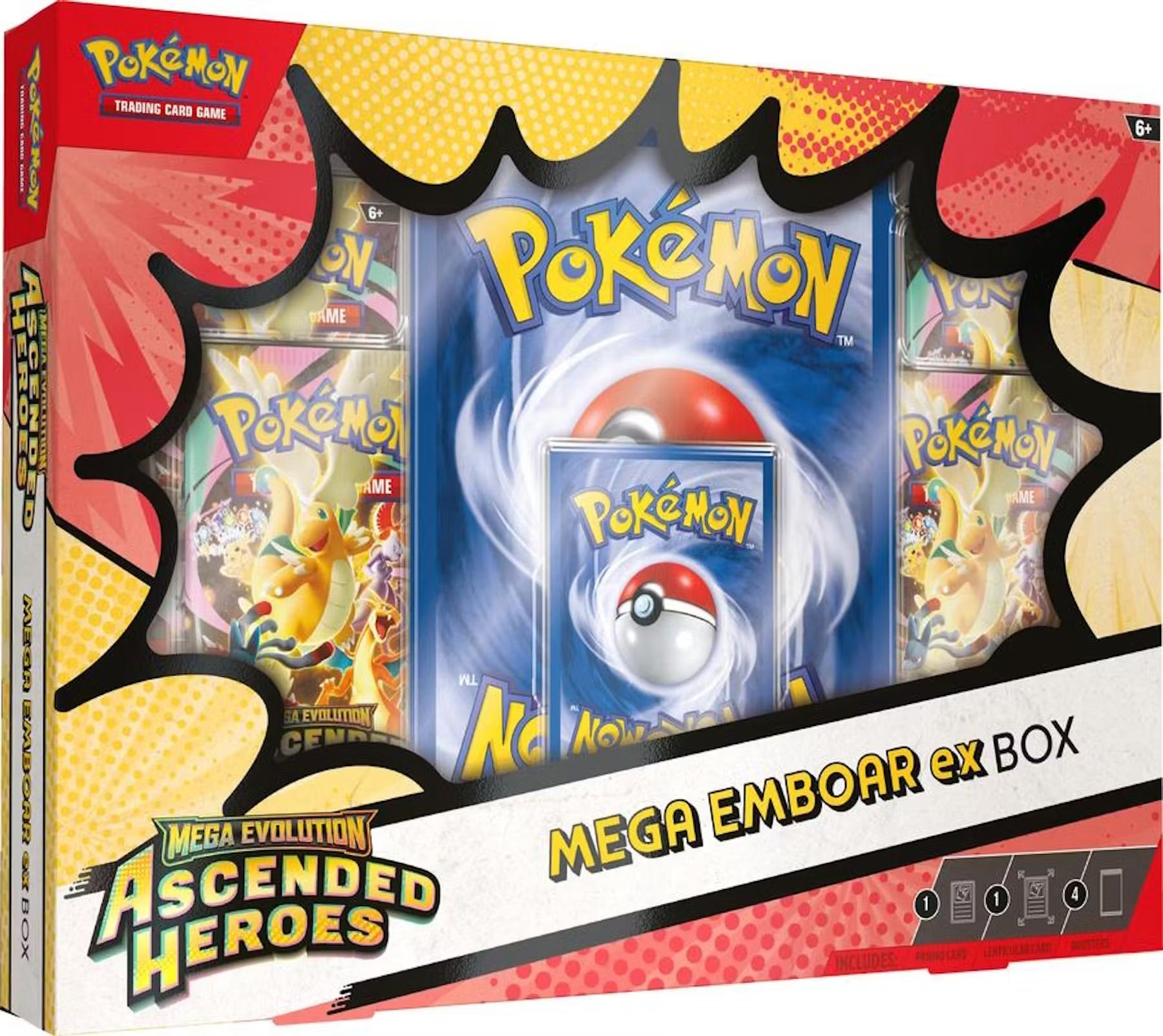 Pokemon Mega Evolution: Ascended Heroes Mega Meganium/Emboar/Feraligatr ex Box