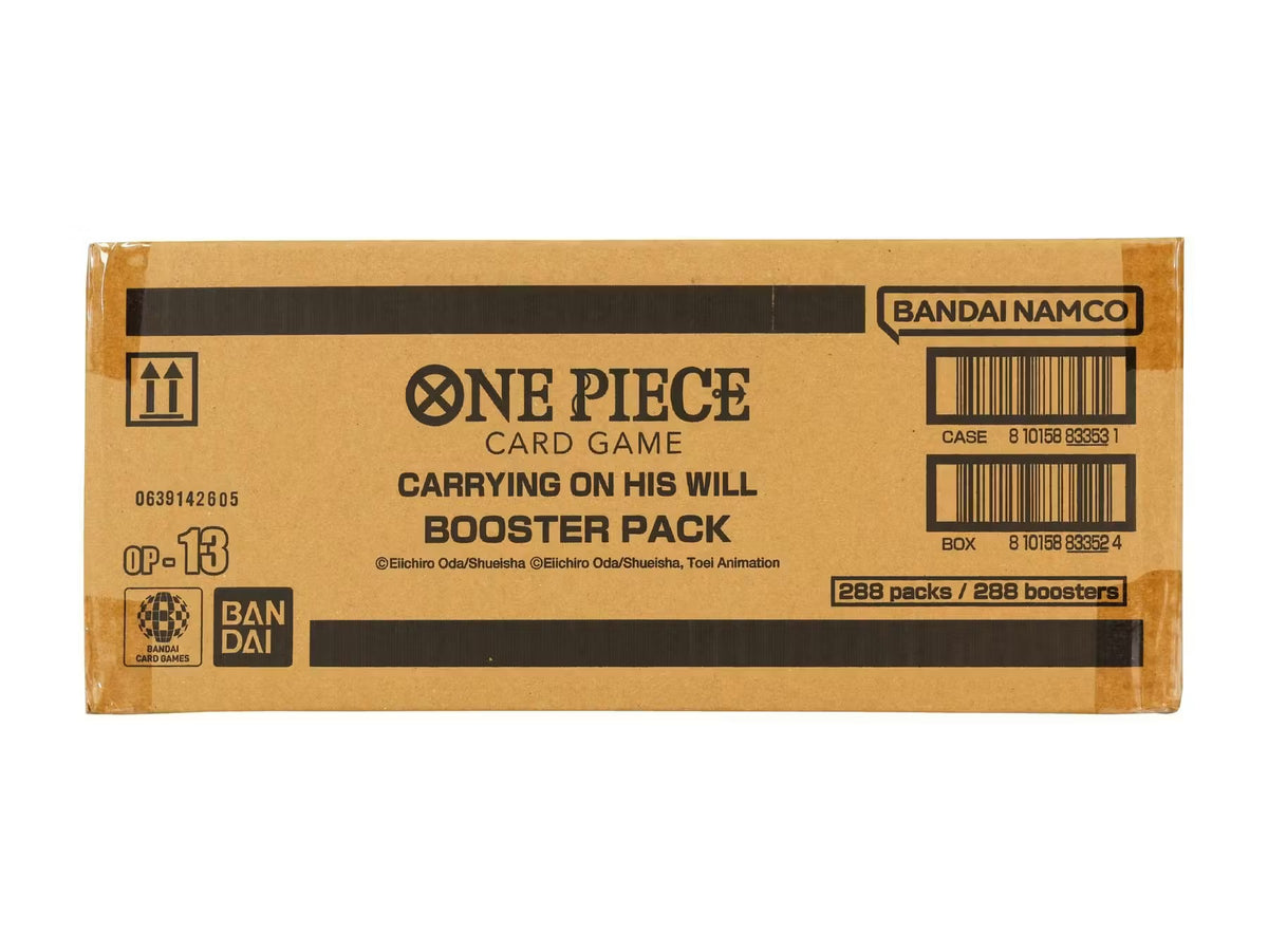 One Piece TCG: Carrying On His Will (OP-13) Booster 12-Box Case