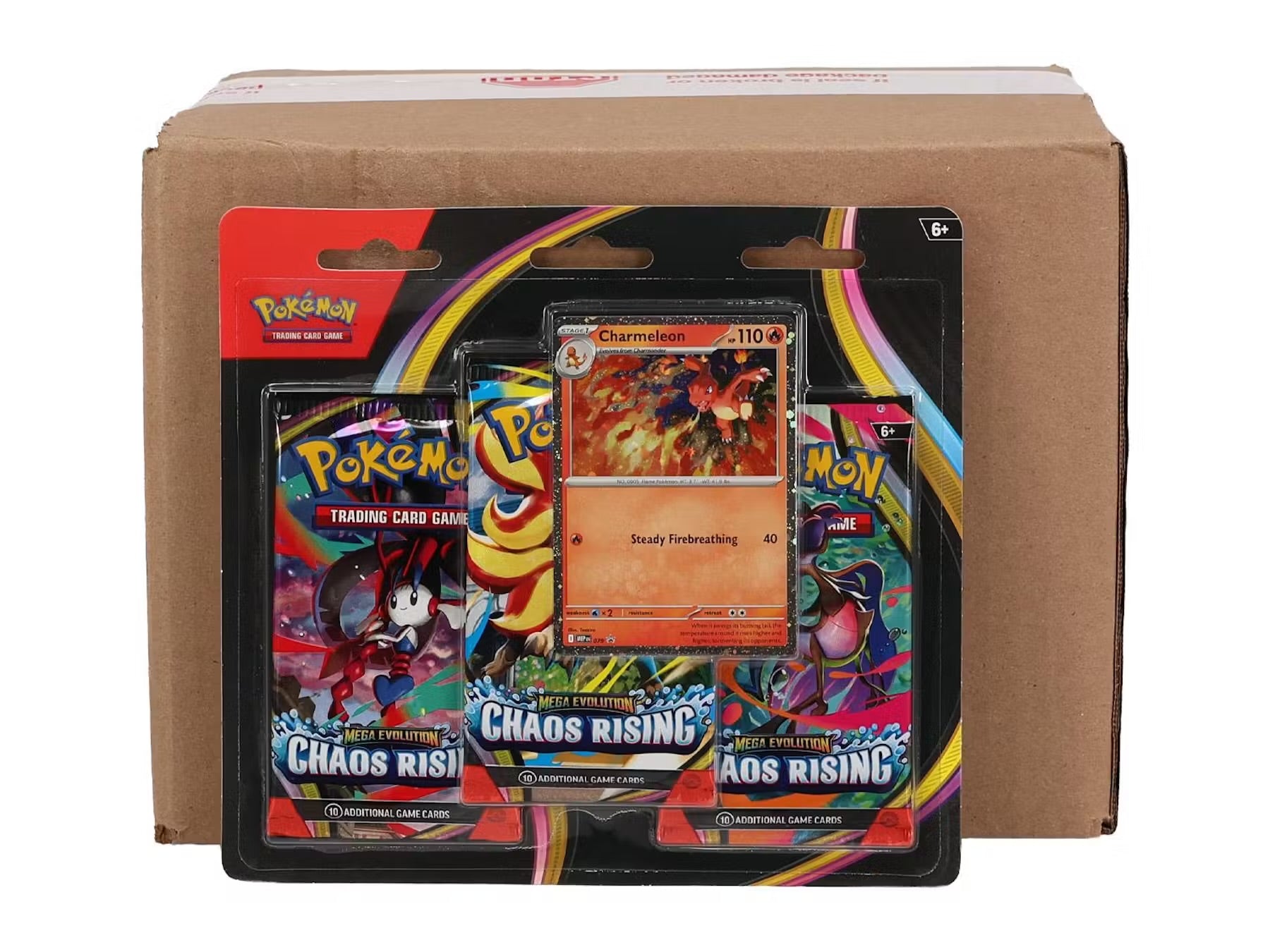 Pokemon Mega Evolution: Chaos Rising 3-Pack Blister Case (24 Ct.)