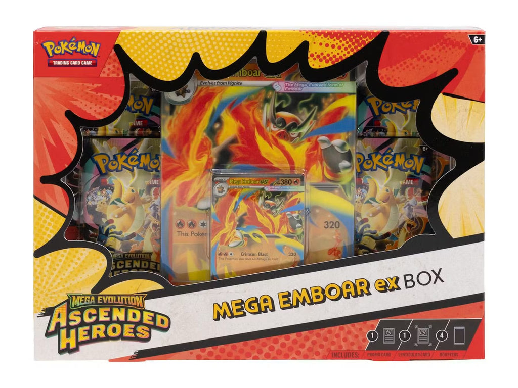 Pokemon Mega Evolution: Ascended Heroes Mega Meganium/Emboar/Feraligatr ex Box