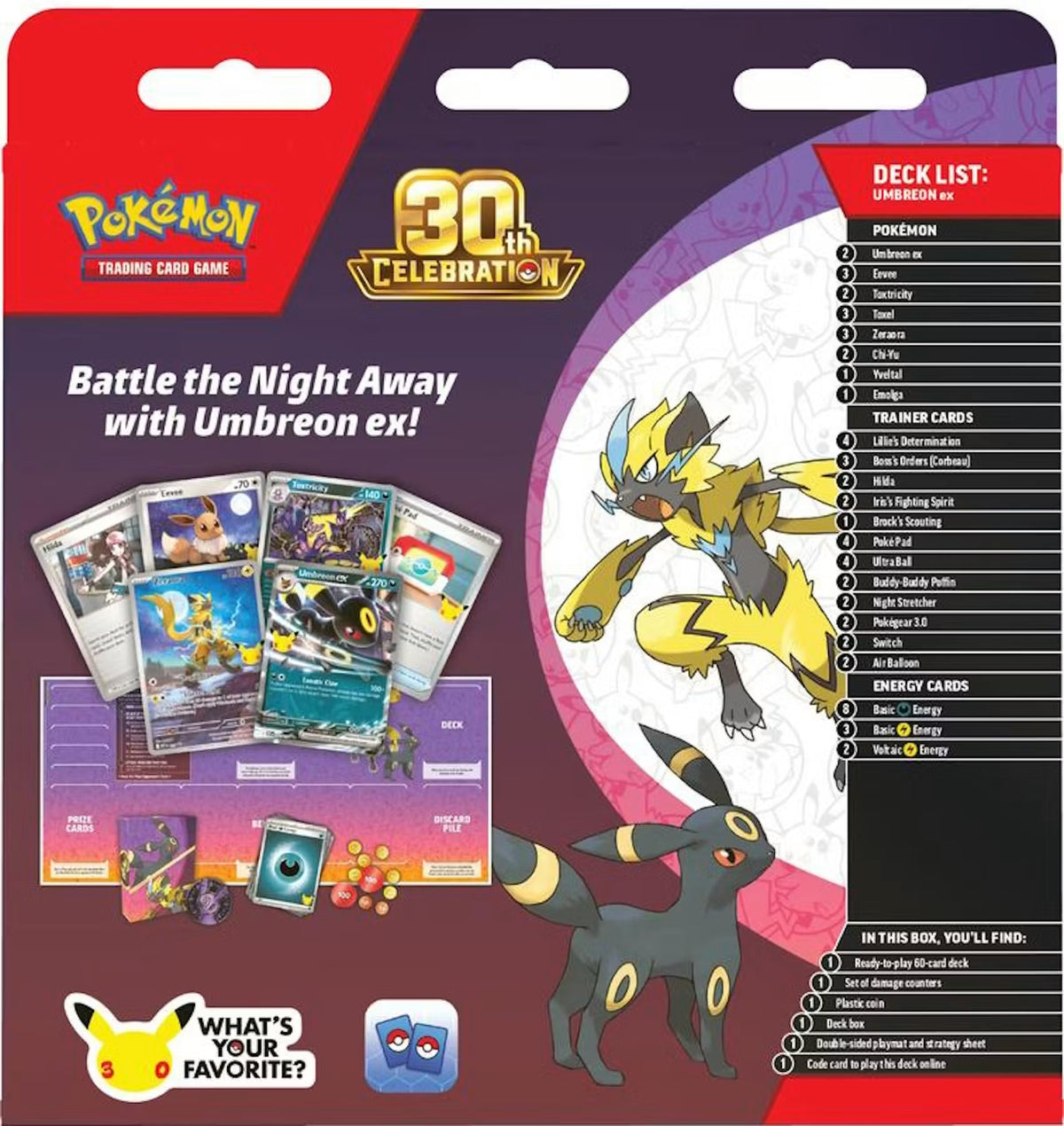 Pokemon 30th Celebration Battle Deck