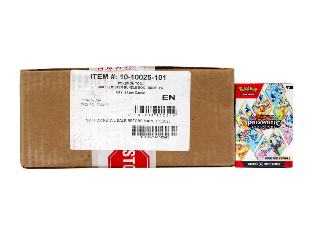 Pokemon Scarlet & Violet: Prismatic Evolutions 25-Bundle Case